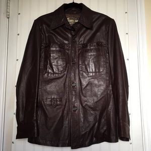 Members only vintage leather jacket size 42